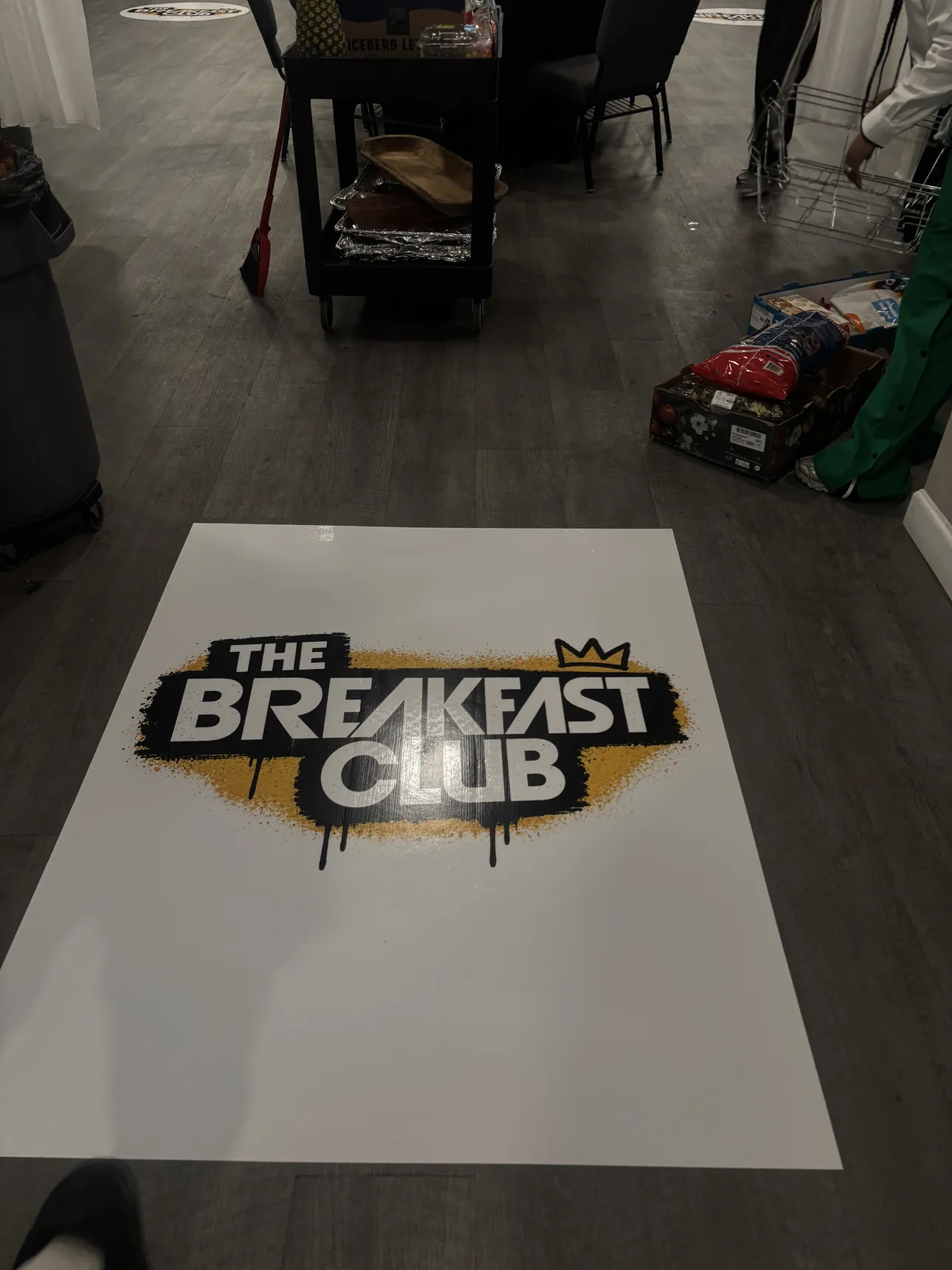 A Breakfast Club logo floor decal