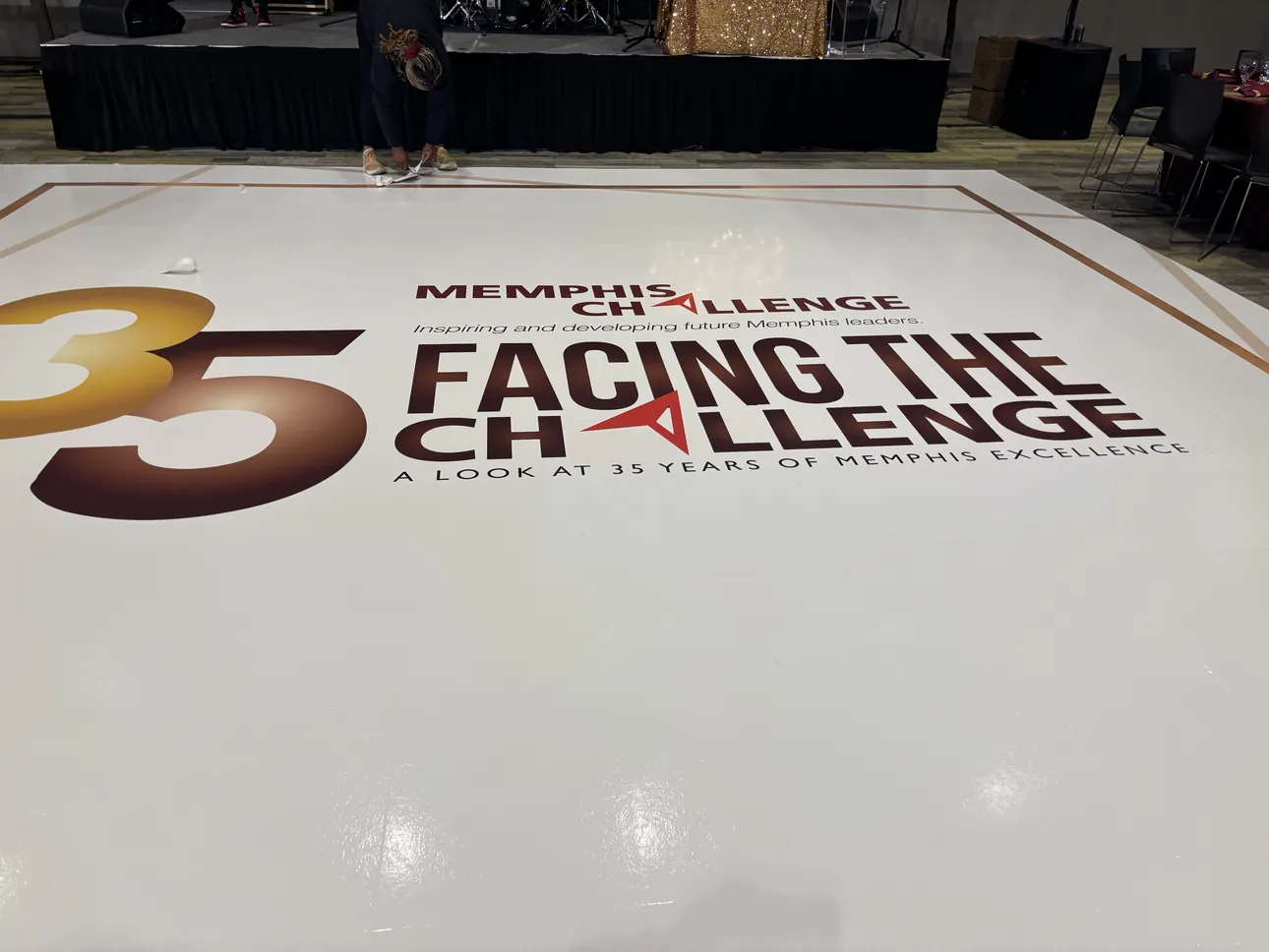 A Memphis Challenge 35 Facing the Challenge floor wrap